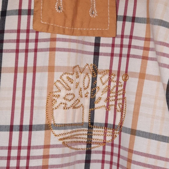 TIMBERLAND Windowpane Plaid Cotton Jacket Rain Resistant Bomber Car Coat Street - Picture 9 of 16